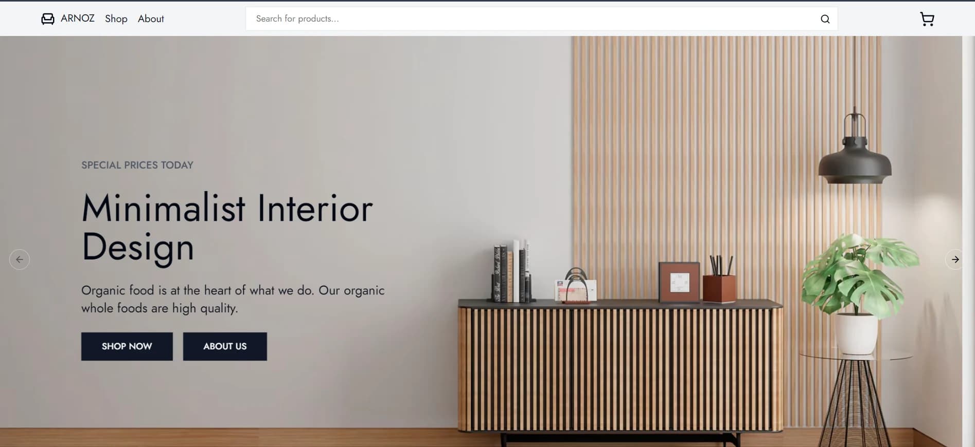 E-commerce Furniture Store with Shopify